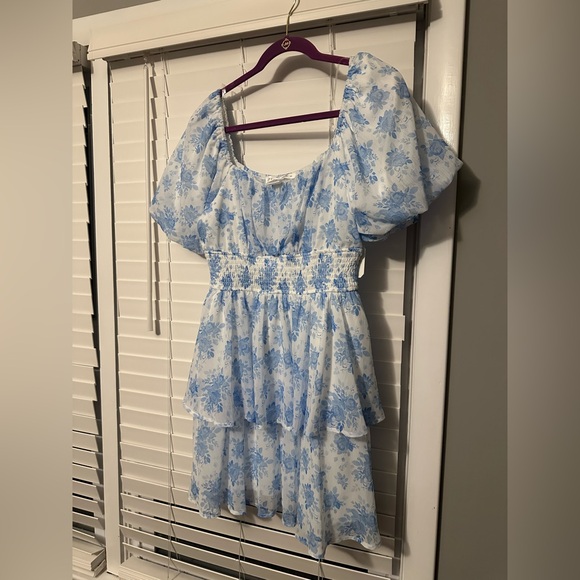 Altar'd State Dresses & Skirts - Altar'd State Blue Floral Mini Dress